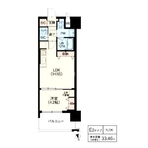 リッツ新大阪プレミアムの間取り図