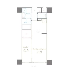 エクセルシア天神橋の間取り図