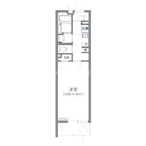クレイノ初島の間取り図