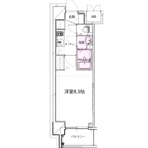 プレデコート北田辺の間取り図