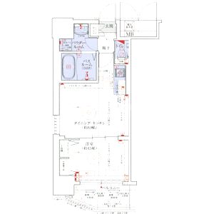 エステムコート三宮駅前IIアデシオンの間取り図