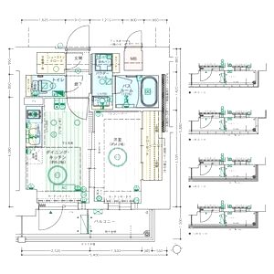 エステムコート大阪福島IIレイヤーの間取り図