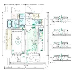 エステムコート大阪福島IIレイヤーの間取り図