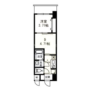 リブネスコート江坂の間取り図