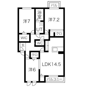 グランジョワの間取り図
