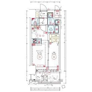 エステムコート新大阪XVIIベイスの間取り図