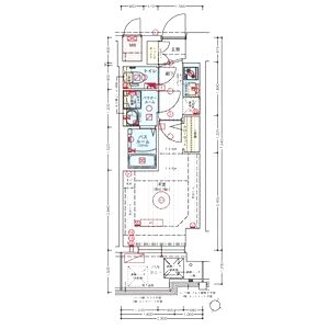 エステムコート新大阪XVIIベイスの間取り図