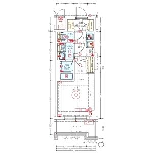 エステムコート新大阪XVIIベイスの間取り図