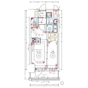 エステムコート新大阪XVIIベイスの間取り図