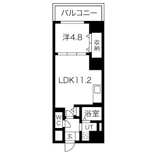 MISTRAL姫路駅前IIIの間取り図