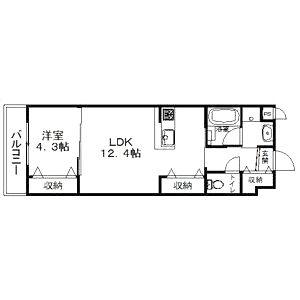 Piketree西京極の間取り図