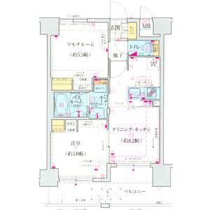 エステムプラザ大阪城パークフロントの間取り図