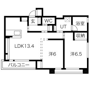 Lega梅北の間取り図
