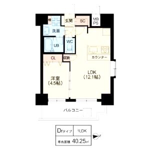 スプランディッド阿倍野の間取り図