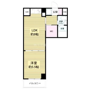 ドゥーエ江坂IIの間取り図
