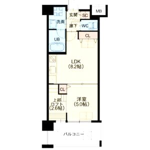NORTH VILLAGE壱番館の間取り図