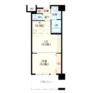 NORTH VILLAGE壱番館の間取り図