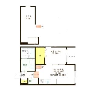 パルムズコート大阪曽根の間取り図