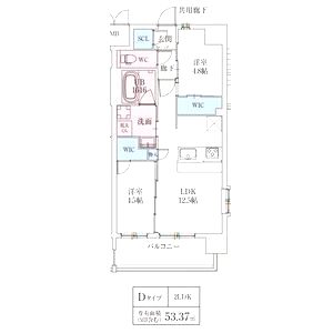 スプランディッド城東関目の間取り図