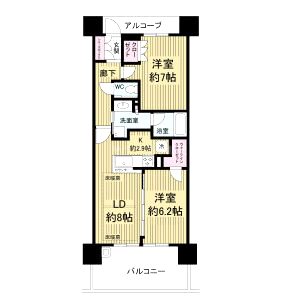 プライムメイツアスタの間取り図