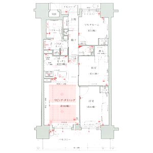 エステムコート八戸ノ里ステーションプレッソの間取り図