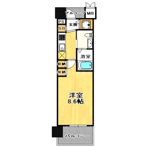 エステムプラザ梅田・中崎町IIIツインマークスノースレジデンスの間取り図
