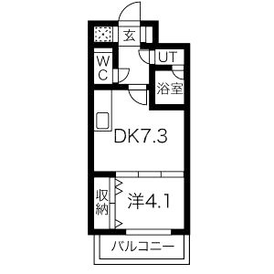 ONE ROOF FLAT TENJINBASHIの間取り図