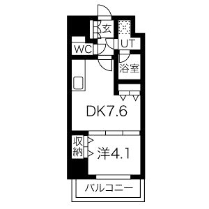 ONE ROOF FLAT TENJINBASHIの間取り図