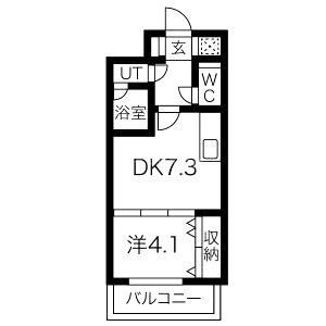 ONE ROOF FLAT TENJINBASHIの間取り図