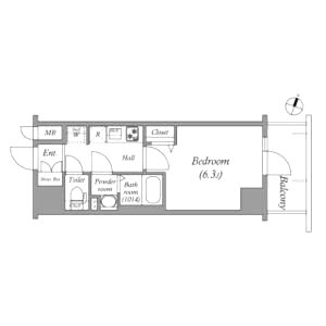 アドバンス大阪メルディアの間取り図