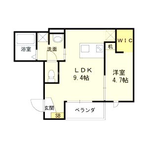 ルミナス下小阪の間取り図