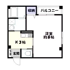 ボヌール姫路Sta.の間取り図
