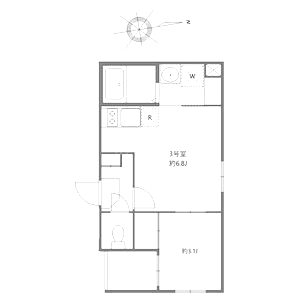 プレデンシア上住吉の間取り図