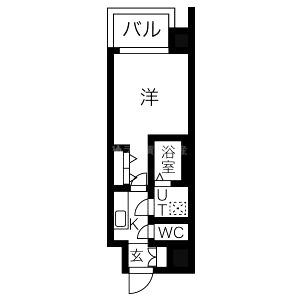 レジュールアッシュ塚本レジデンスの間取り図