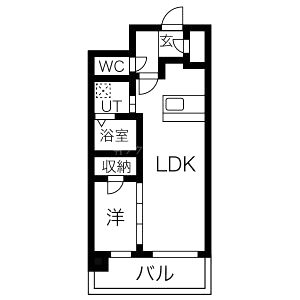 レジュールアッシュ塚本レジデンスの間取り図