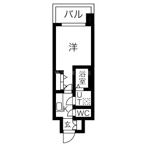 レジュールアッシュ塚本レジデンスの間取り図