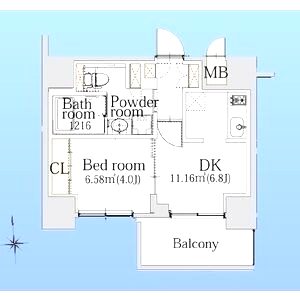 エスライズ難波IIIの間取り図