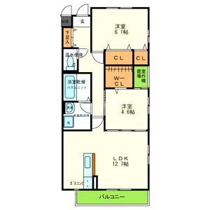 フォレストコートNの間取り図
