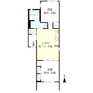 アンジュー四天王寺の間取り図