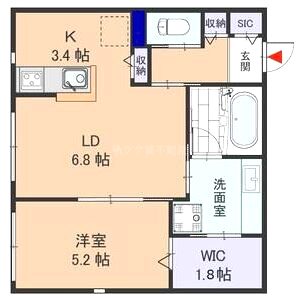 ベレッツァ南塚口の間取り図
