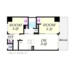 エステムプラザ梅田の間取り図