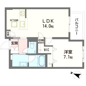シャーメゾン シエロの間取り図