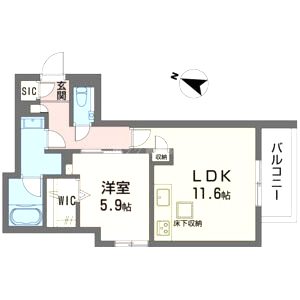 シャーメゾン シエロの間取り図