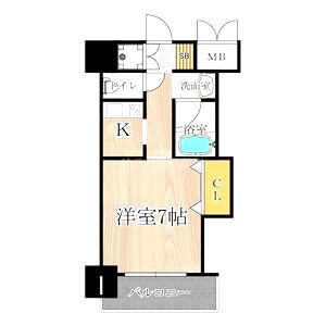 ブリリアン夕陽丘の間取り図