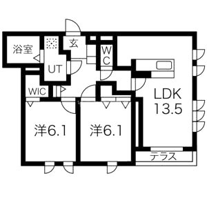 アークコートの間取り図