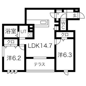 アークコートの間取り図