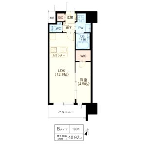 スプランディッド新大阪VIIの間取り図