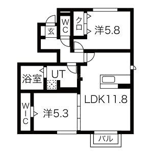 セジュール・ヒロの間取り図