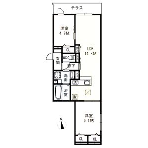 ロイジェント住之江公園の間取り図