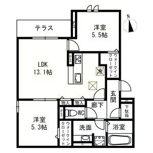 ロイジェント住之江公園の間取り図